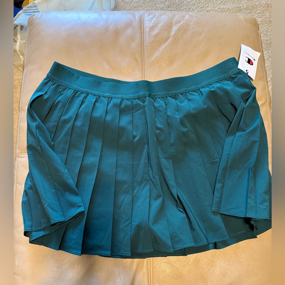 Champion Authentic women’s pleated skort size 2X green NWT